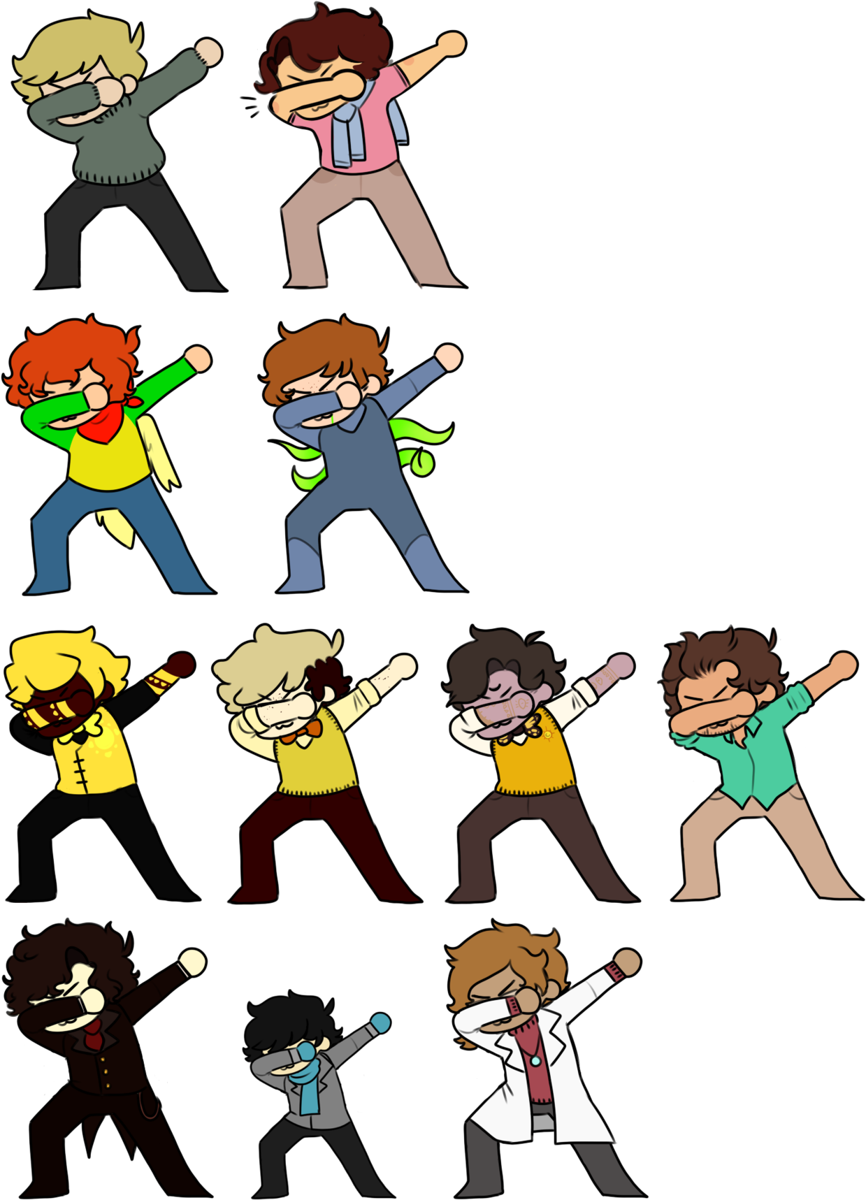 These Lil Fuckers Are Emojis On My Fandomstuck Discord - Cartoon (1280x1759), Png Download