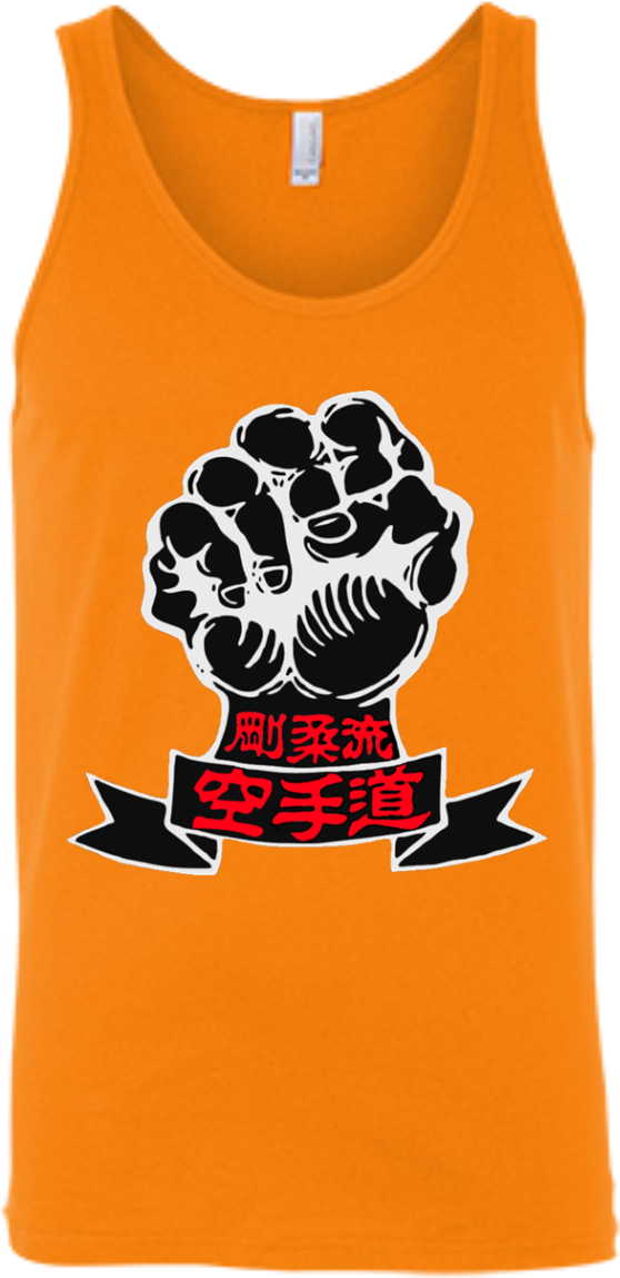 Goju Ryu Fist Black & Red Tank Top - Gōjū-ryū (1155x1155), Png Download