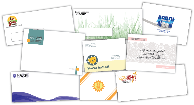 Full Color Envelopes (800x433), Png Download