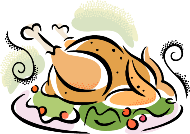 Community Thanksgiving Dinner - Main Dish Clip Art (800x565), Png Download