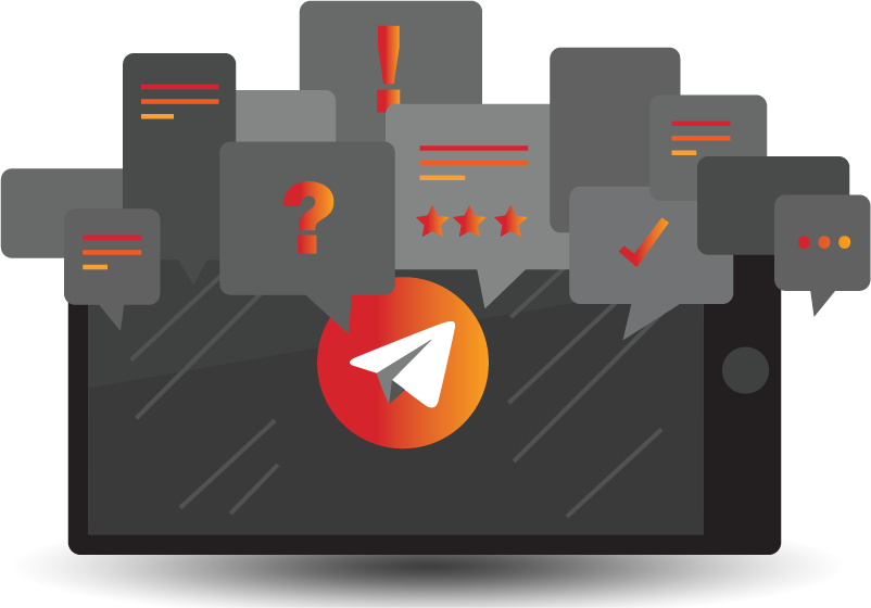We Are On Telegram - Graphic Design (802x560), Png Download