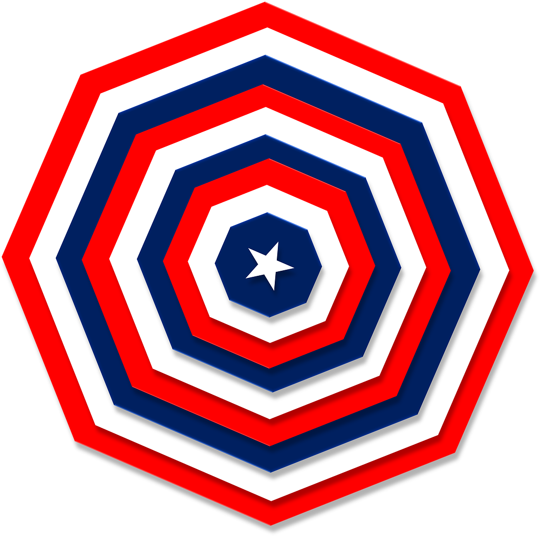 Red White Blue - Quilt (1024x1011), Png Download
