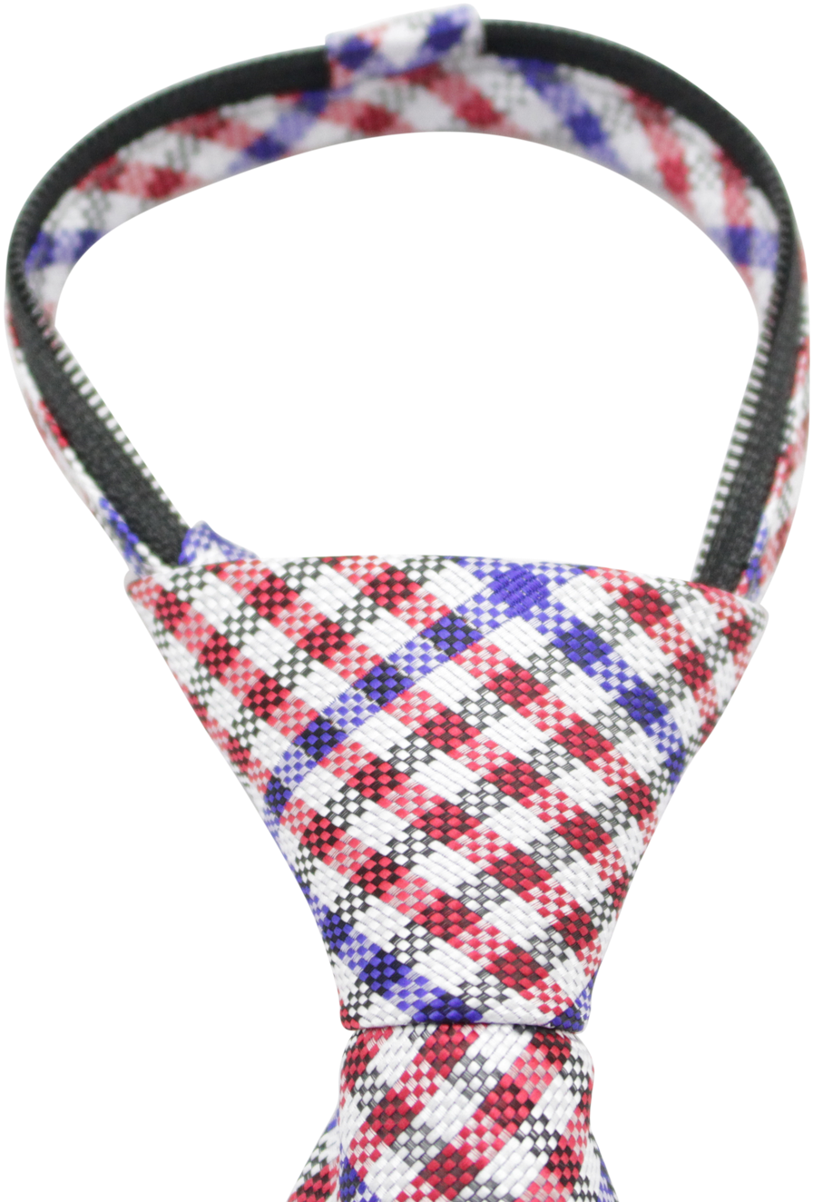 Red, White, And Blue Gingham Patterned Long Zipper - Rash Guard (1536x1536), Png Download