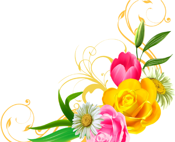 Vintage Flower Clipart Border - Pohela Boishakh (640x480), Png Download