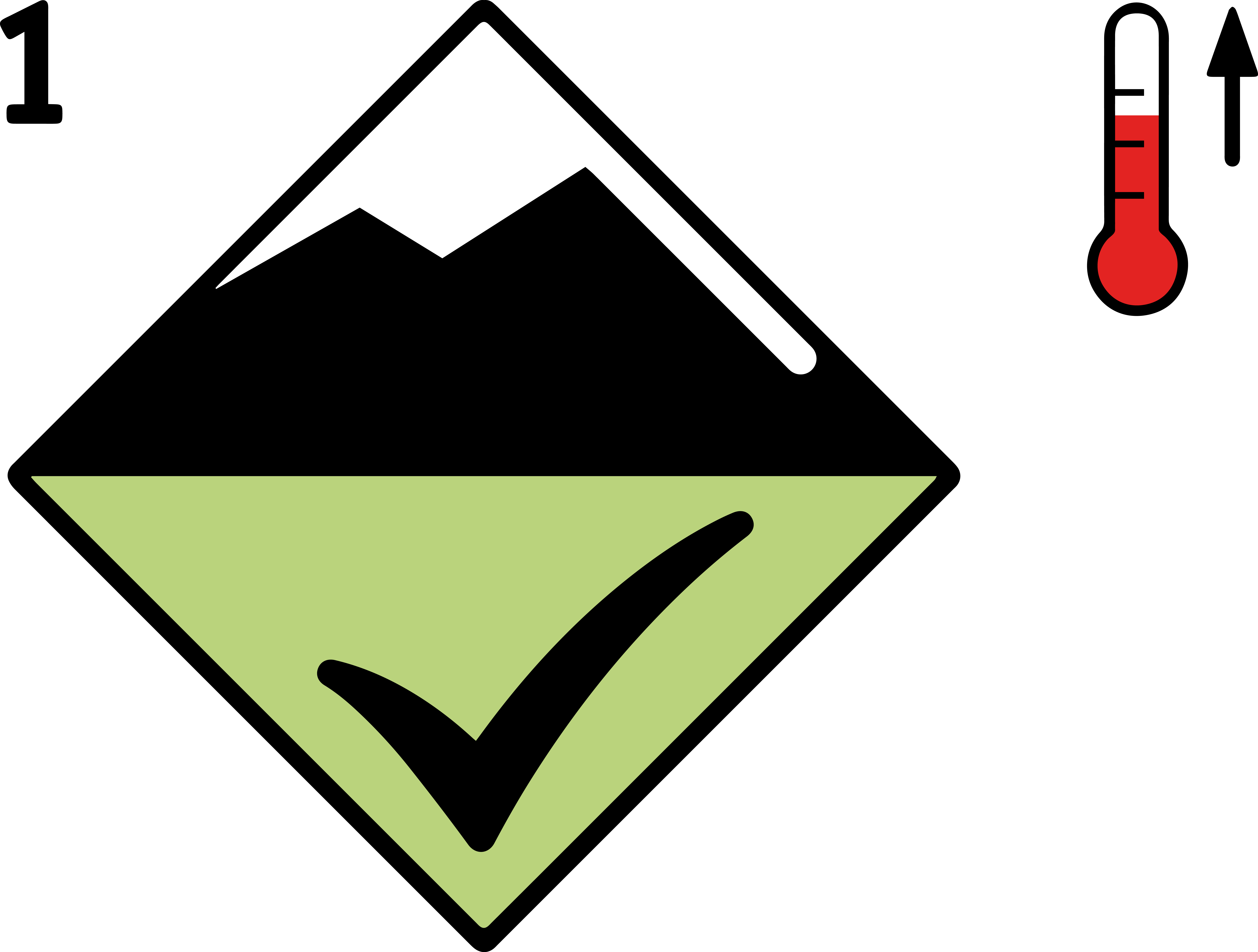 Avalanche Low Danger Level Wet Snow (8644x6543), Png Download