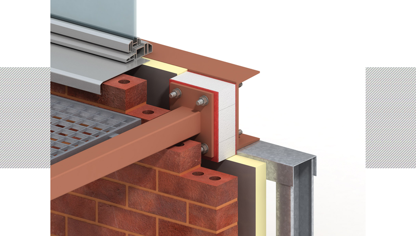 Steel Beam On Cavity Wall (809x460), Png Download