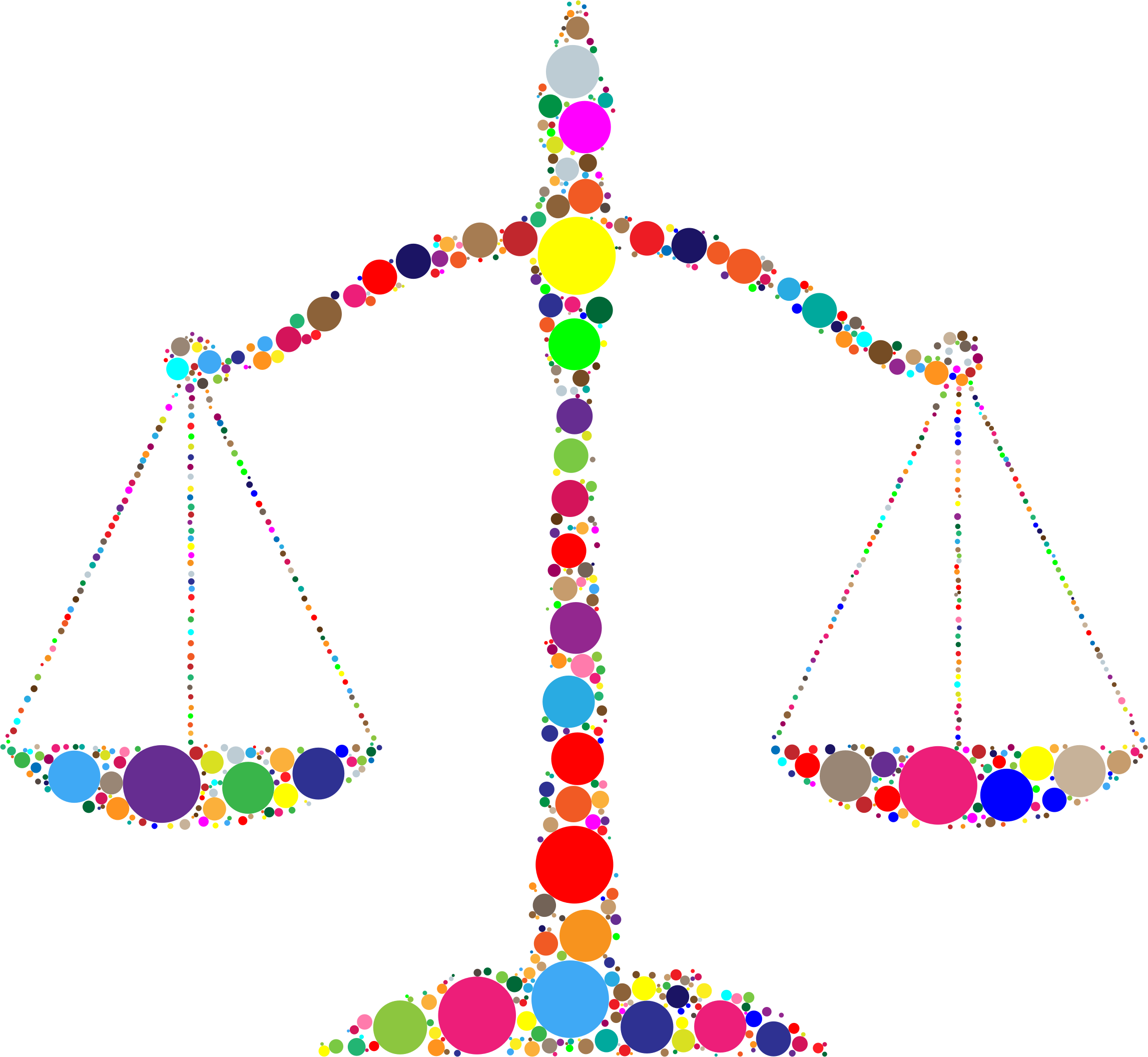 This Free Icons Png Design Of Prismatic Justice Scales (2294x2112), Png Download