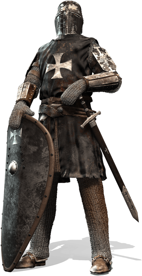 Knight Wearing Armor - Templar Knight Assassins Creed (600x928), Png Download