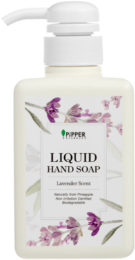 Pipper Standard Natural Liquid Hand Soap, Lavender - สบู่ ขวด (700x700), Png Download