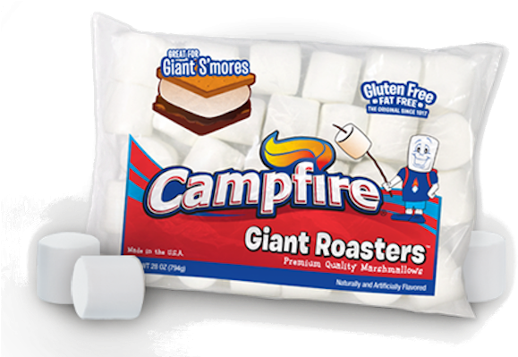 Campfire Giant Roasters Marshmallows For Big Smores - Pillow (600x600), Png Download