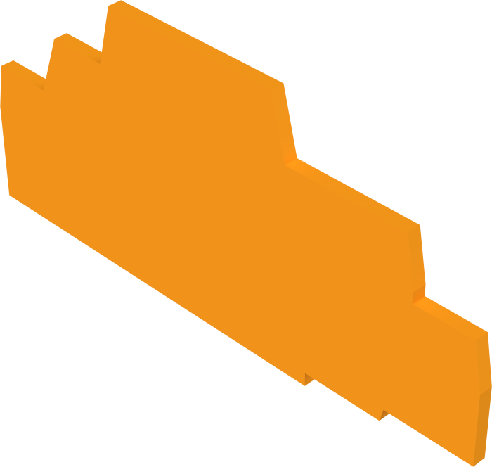 21333 End Cap And Separator For 21329 Or 21330 Din-rail - Stairs (700x664), Png Download