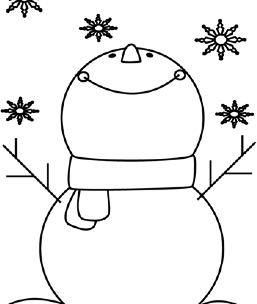 Snowman Clipart Plain - Clip Art (1024x1024), Png Download