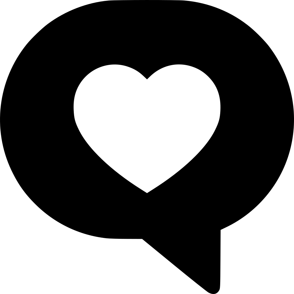 Message Clipart Speech Production - Love Icon Png Transparan (980x980), Png Download
