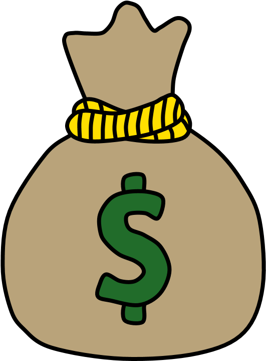 Money Bag (816x1056), Png Download
