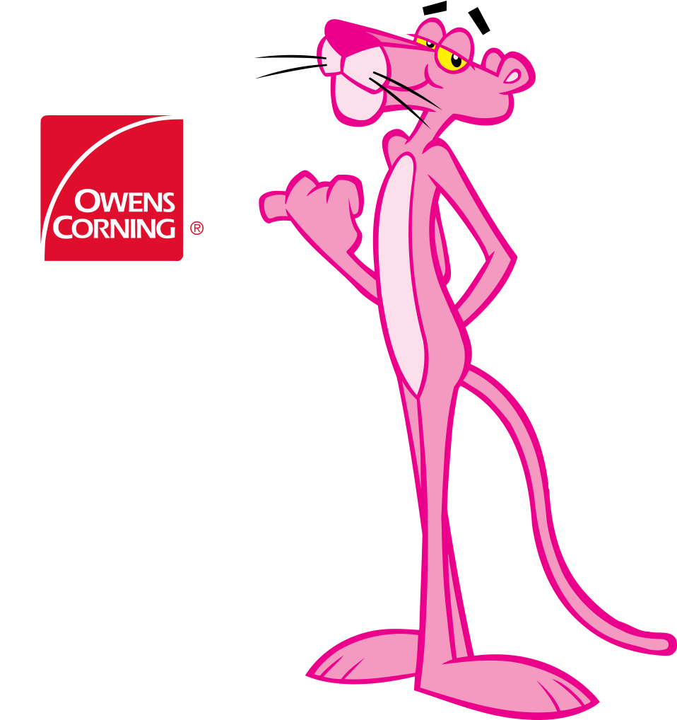 Download Transparent Pink Panther Logo Bing Images Owens Corning PNGkit