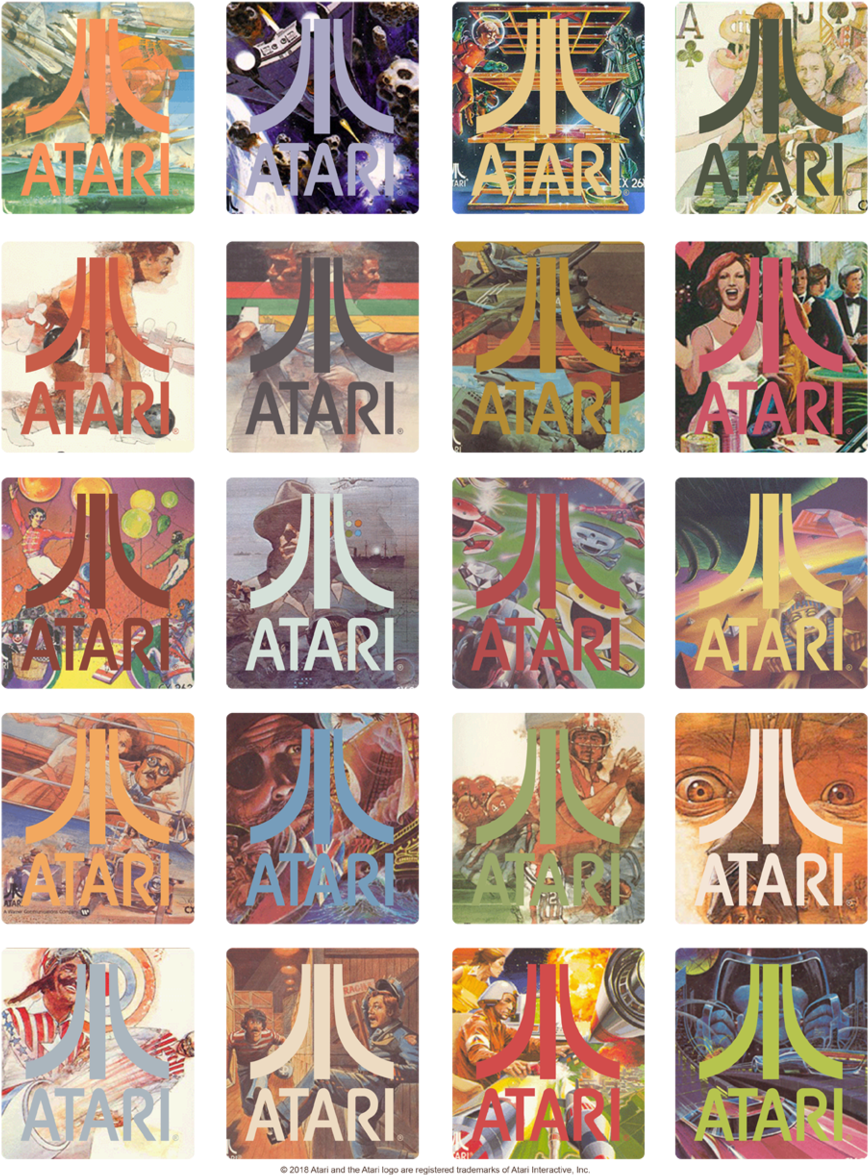 Atari 20 Games Men's Long Sleeve T-shirt - Atari (900x1246), Png Download