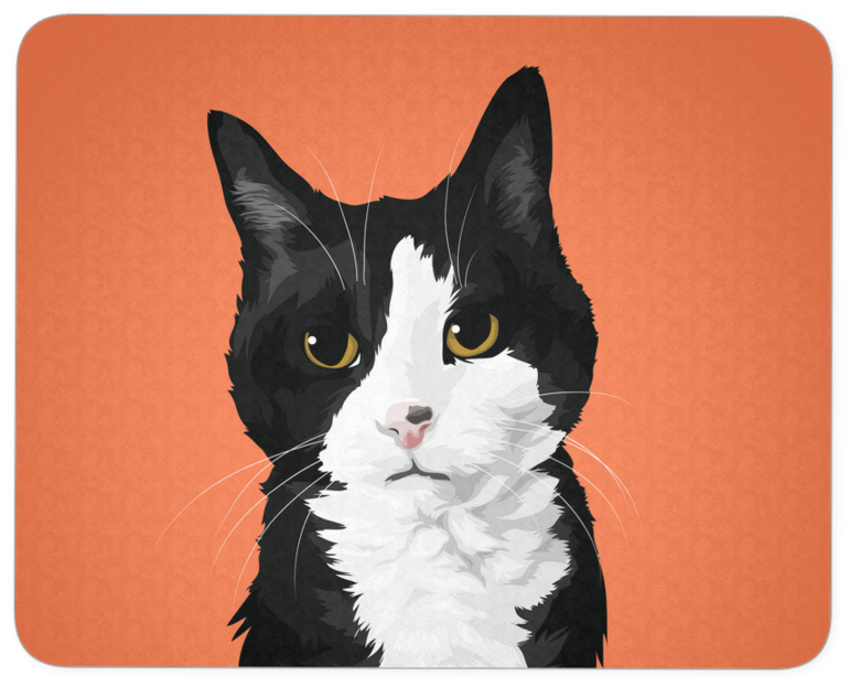 Custom Pet Mousepad - Snowshoe (900x900), Png Download