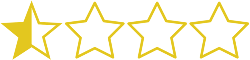 0 - 5%2f4 - 3 Star Rating (1000x500), Png Download