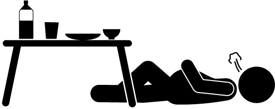 Full Stomach - Free Material - Pictogram - Full Stomach Png (640x480), Png Download