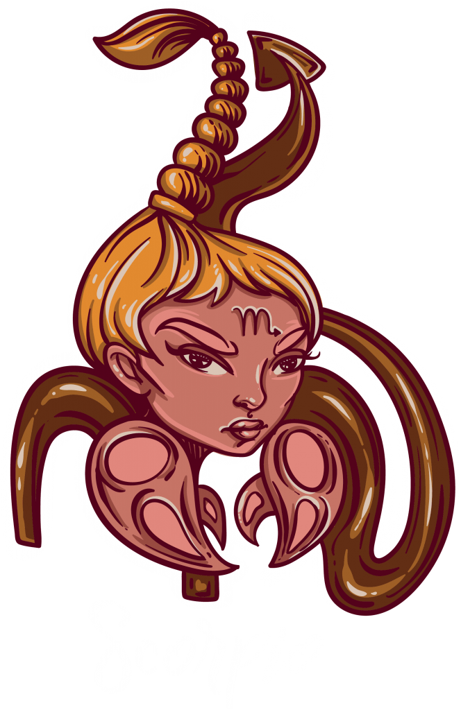 Scorpio Buy T Shirt Design - Cartoon (664x1024), Png Download