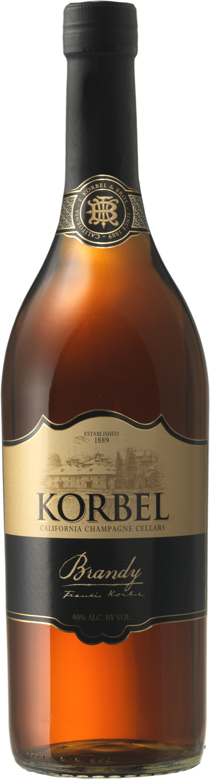 Kb 1l Bottle - Korbel Brandy 1 Liter (981x3209), Png Download