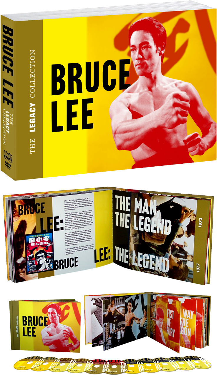 The Legacy Collection" Packaging - Bruce Lee Legacy Blu Ray (864x1311), Png Download