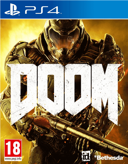 Doom Ps4 Cover (552x700), Png Download