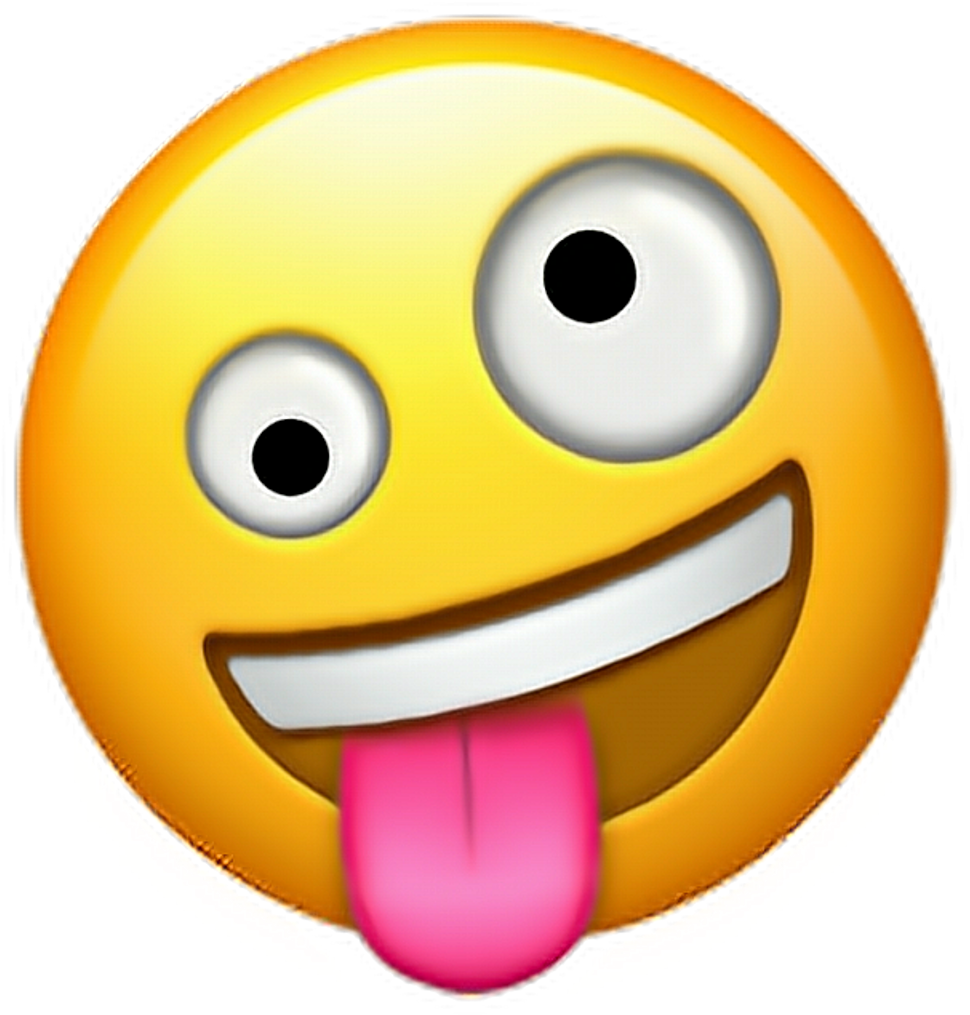 Crazy Sticker - New Crazy Face Emoji (1024x1024), Png Download