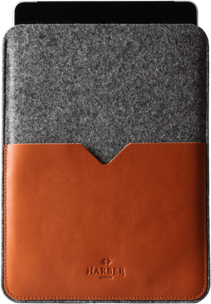 Classic Leather Ipad & Kindle Sleeve Case Sleeve Harber - Leather (1024x1024), Png Download