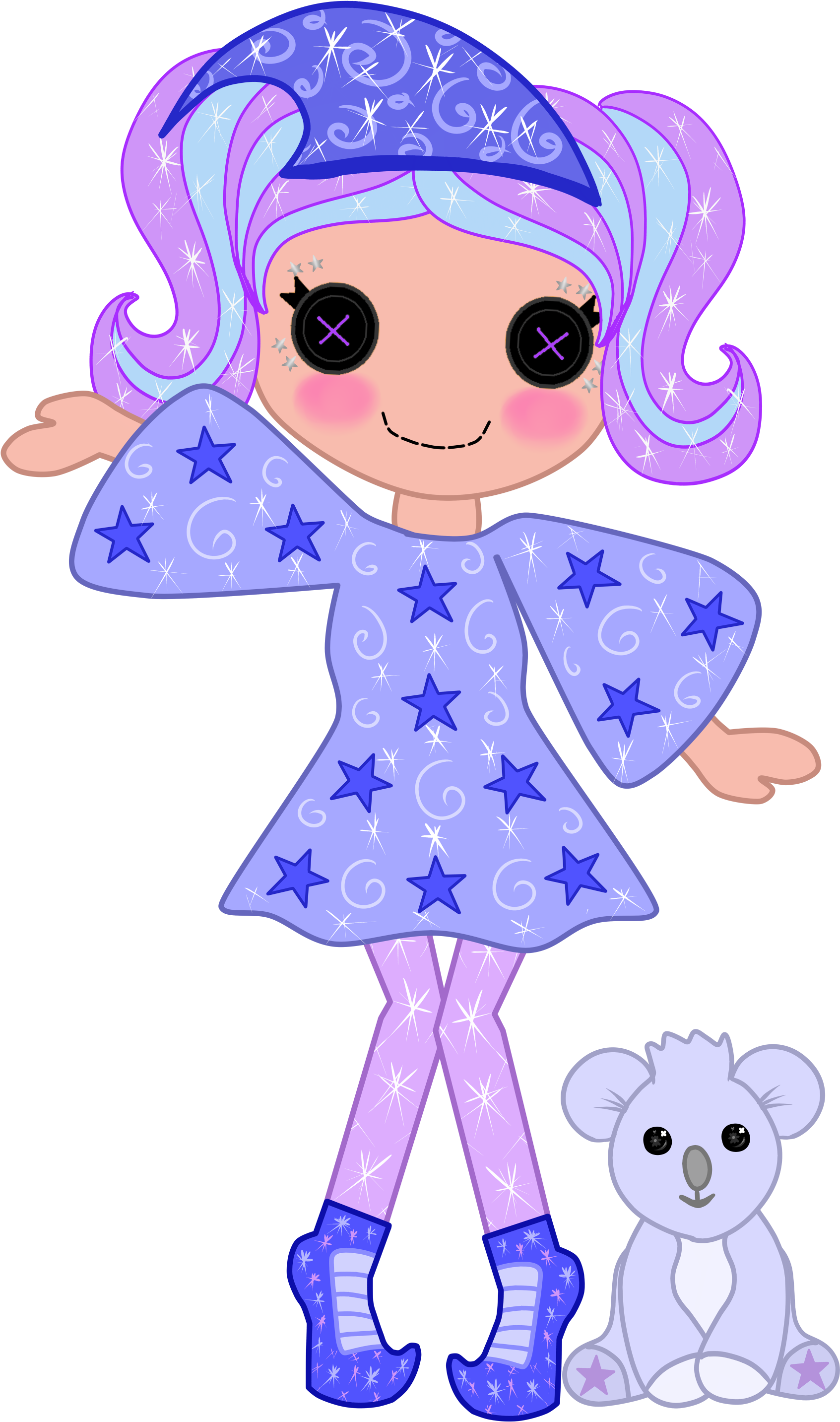 Sparkles Dreams Moonstar - Cartoon (2000x3000), Png Download
