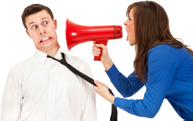 Nocopy - Person Shouting At Someone (762x506), Png Download