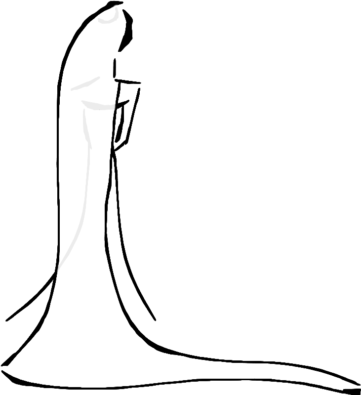 Veil Drawings Monarch Copy2 - Line Art (917x917), Png Download