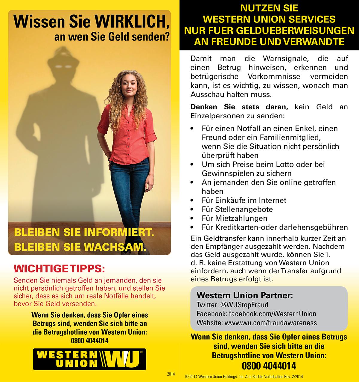 Western Union Scam Warning Text (1200x1275), Png Download