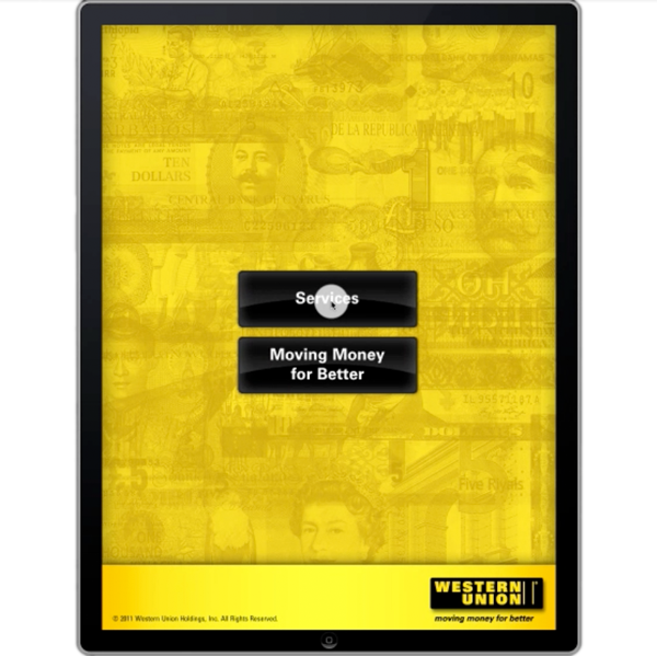 Western Union Also Needed An Ipad App That Could Describe - Western Union (600x599), Png Download