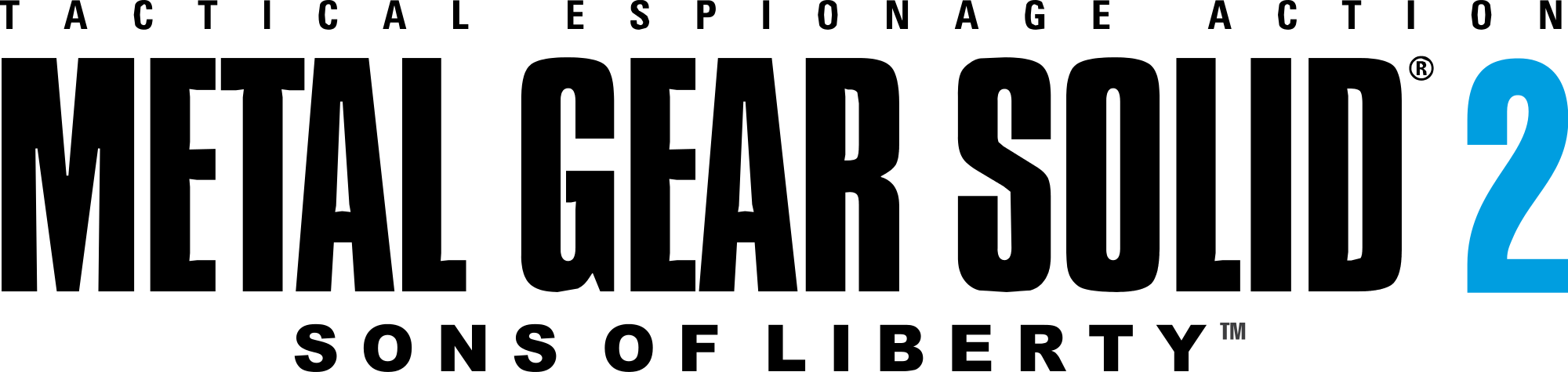 Open - Metal Gear Solid 2 Sons Of Liberty Logo (2000x475), Png Download