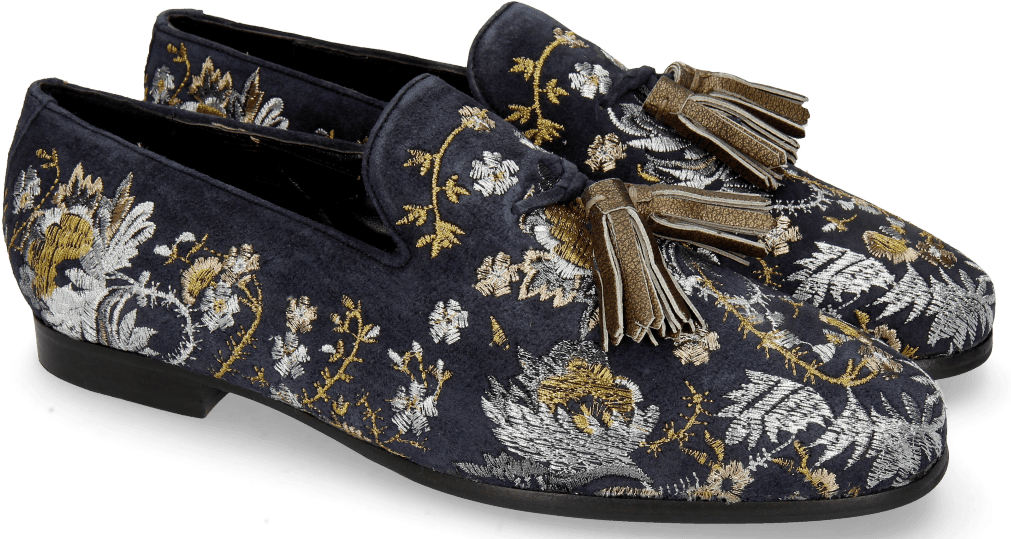 Loafers Clive 6 Lima Midnight Embrodery Multi - Slip-on Shoe (1024x1024), Png Download
