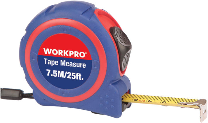 Work Pro Plastic Tape Measure - Tape Measure (763x571), Png Download