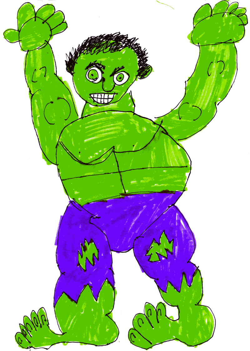 Superhero Collection The Incredible Hulk - Hulk (800x1123), Png Download