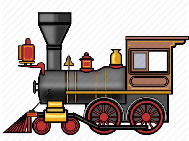 Railroad Clipart Steamtrain - Steam Of Train Png (640x480), Png Download