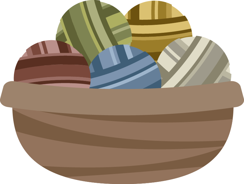 Knitting Basket - Dinghy (825x623), Png Download