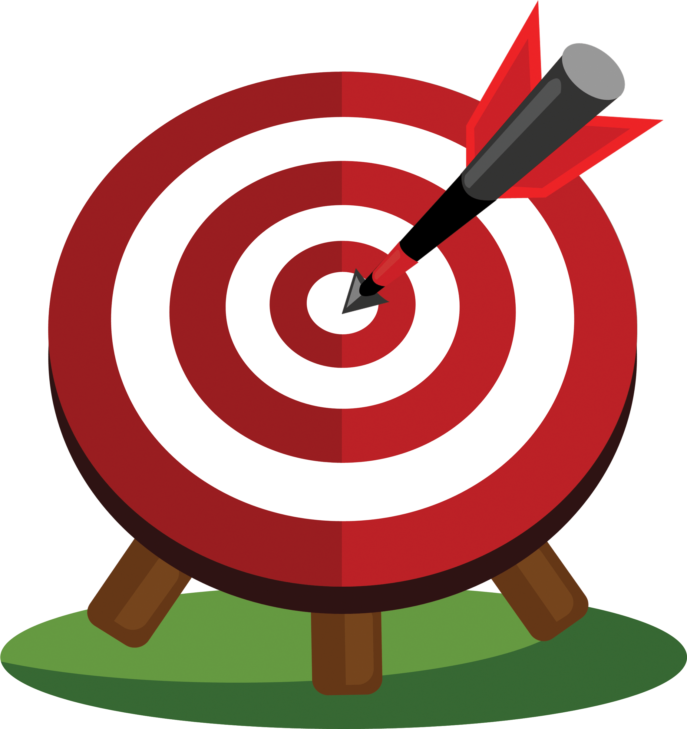 Bulls Eye Dart (2550x2550), Png Download