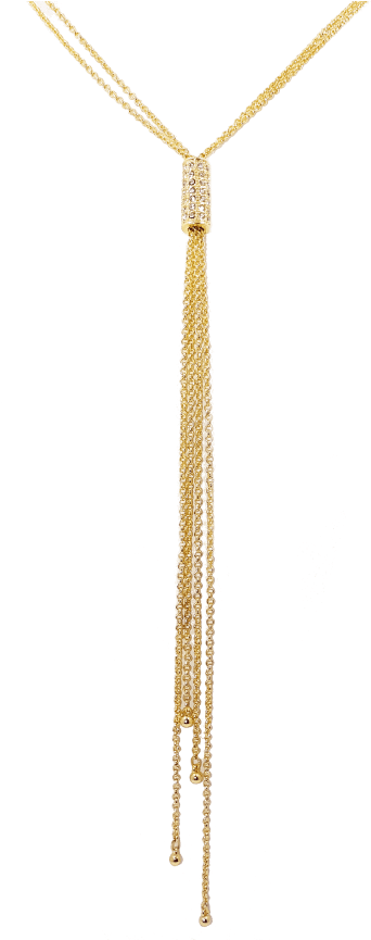 Multi Strand Tassel Necklace - Chain (864x864), Png Download