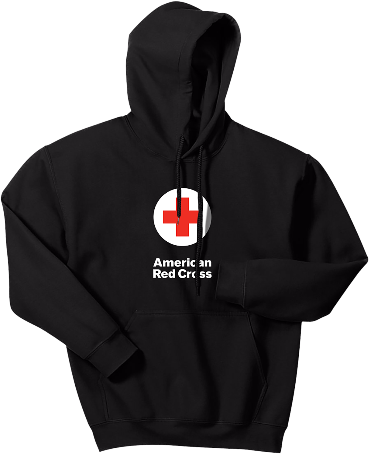 Hooded Pullover Sweatshirt With American Red Cross - American Red Cross Hoodie (2000x2000), Png Download