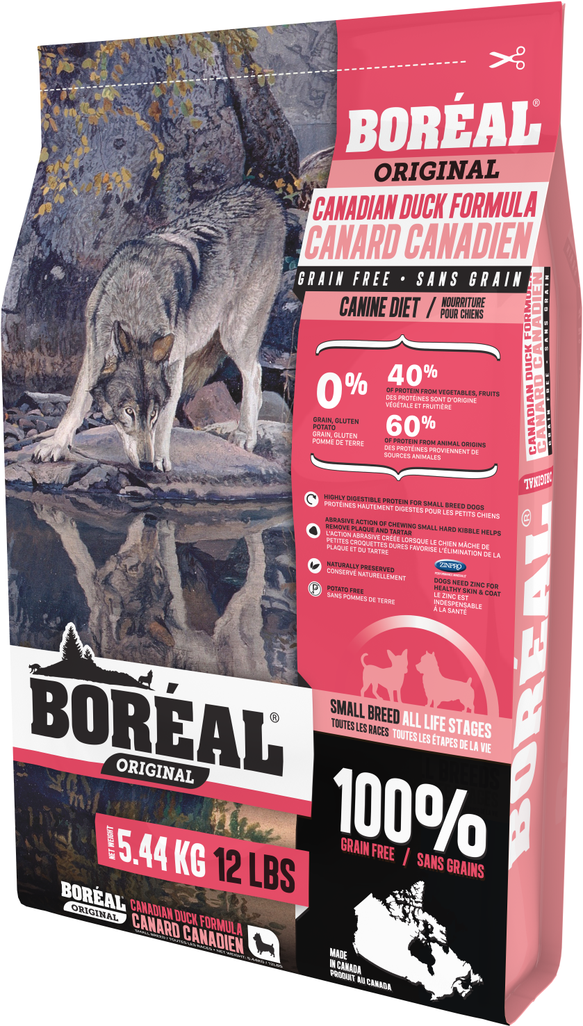Original Small Breed Duck - Boreal Dog Food Review (1200x1700), Png Download