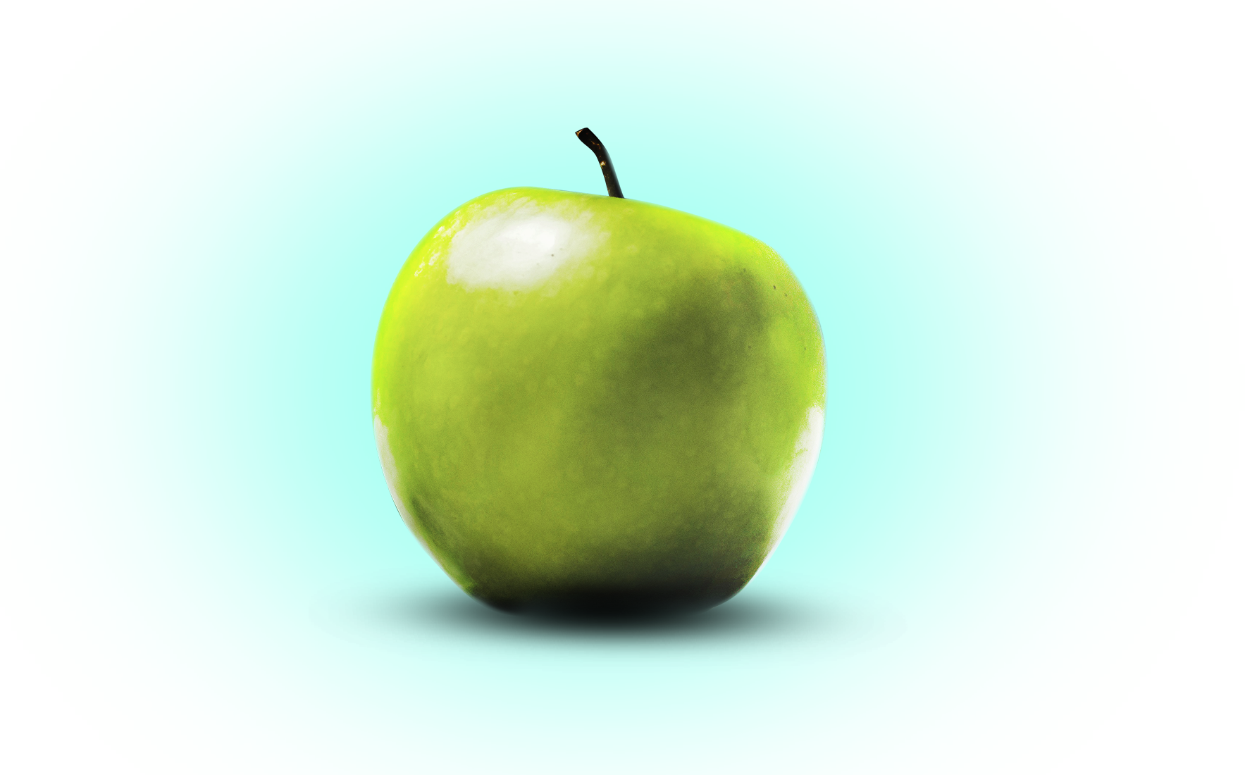 Nutrition & Drinks - Granny Smith (1767x1100), Png Download