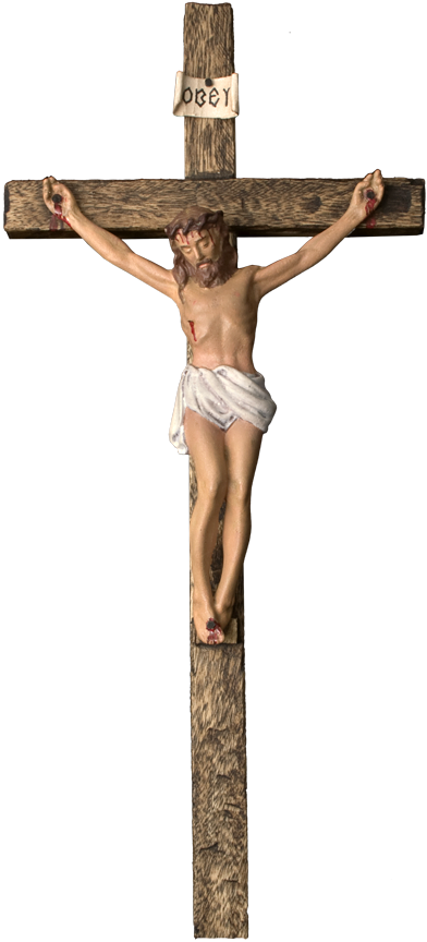 The Finished Crucifix - Crucifix (392x864), Png Download