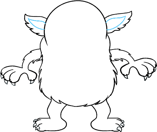 How To Draw Cartoon Monster - Scary Drawings Of Monsters Easy (678x600), Png Download