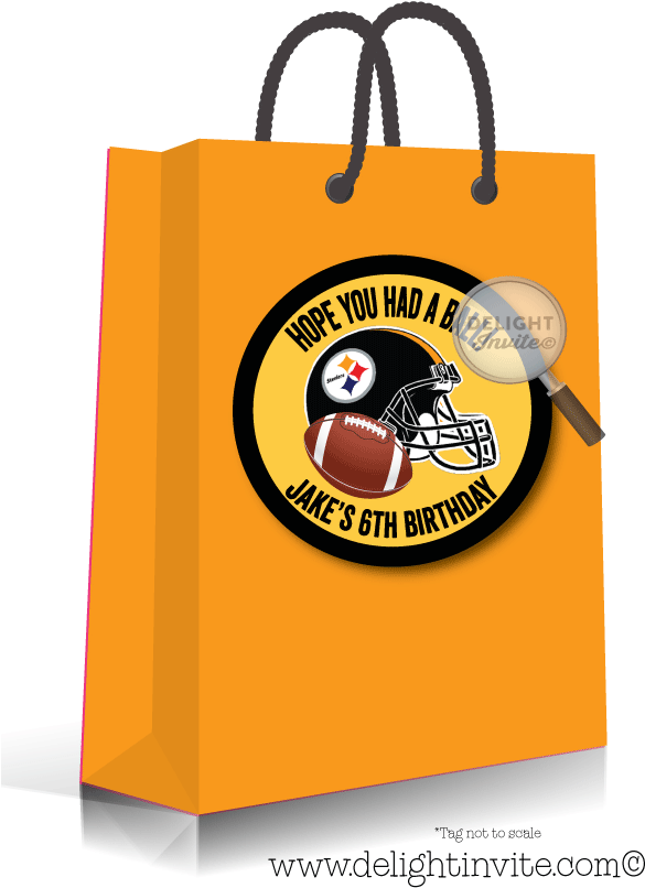 Pittsburgh Steelers Football Favor Tags - Logos And Uniforms Of The Pittsburgh Steelers (613x822), Png Download