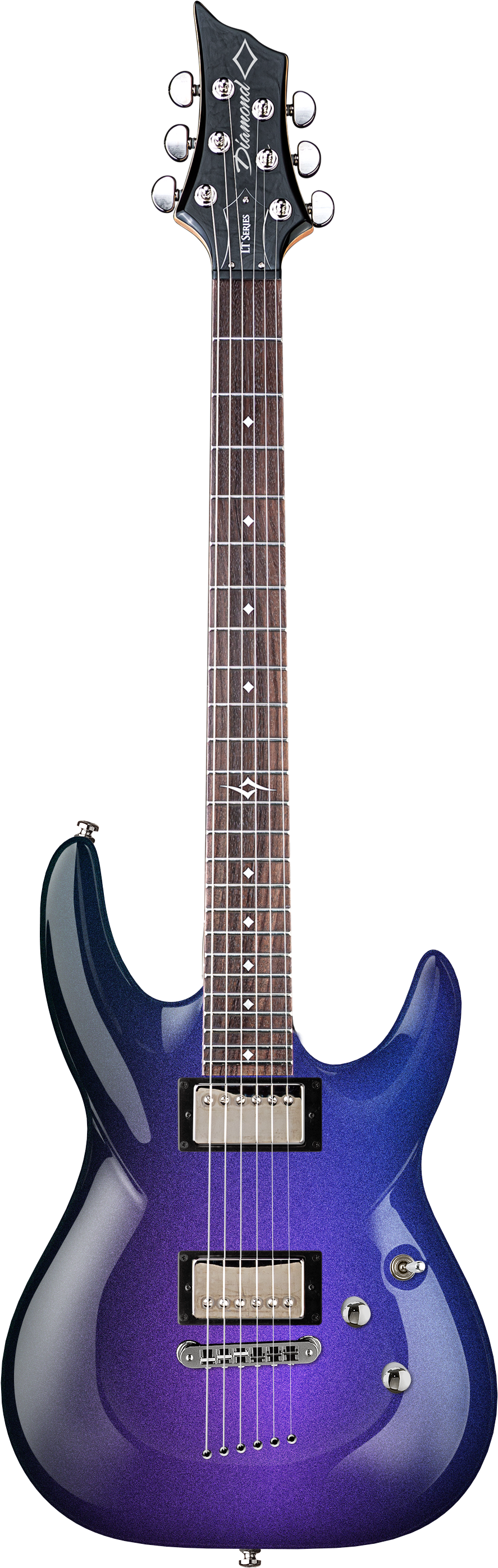 Diamond Barchetta Lt Electric Guitar - Q Parts Knobs Guitars (922x2830), Png Download
