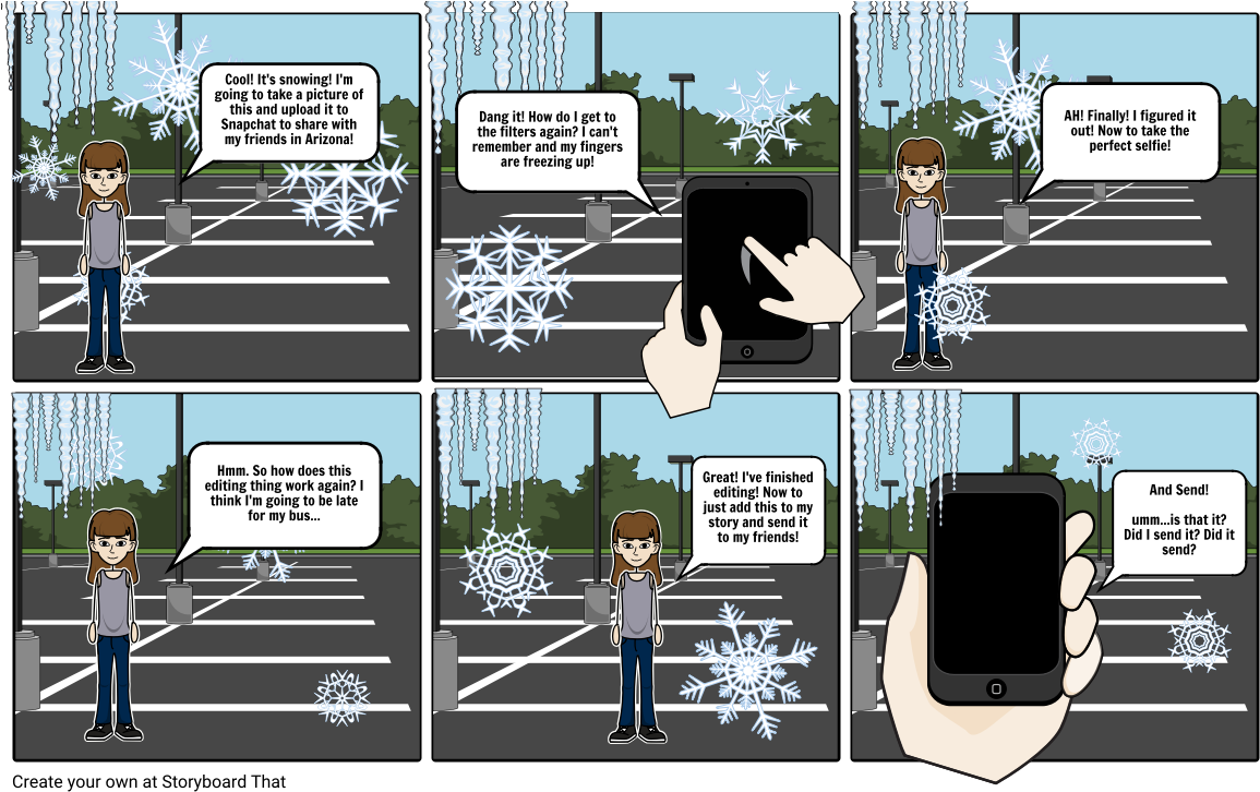 A Snapchat Story - Cartoon (1164x733), Png Download